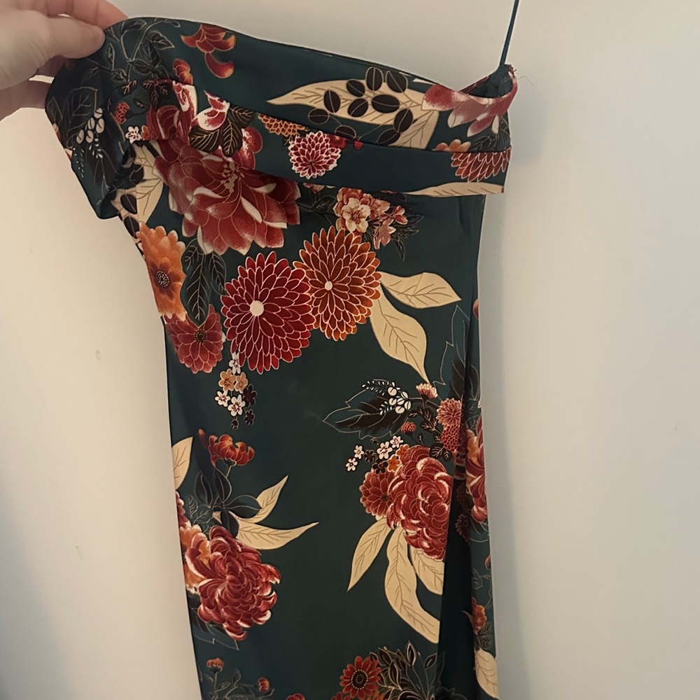 Altar’d State Floral Strapless Dress